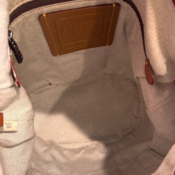 Coach 1941 Pebbled Leather Duffel in Chili - Picture 8 of 10